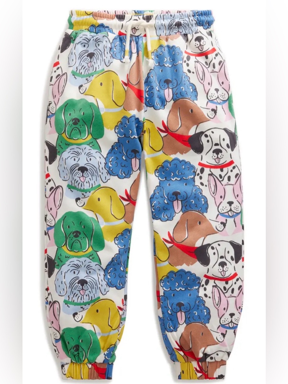 Mini Boden Kids' Dog Print Sweatpants Size 6